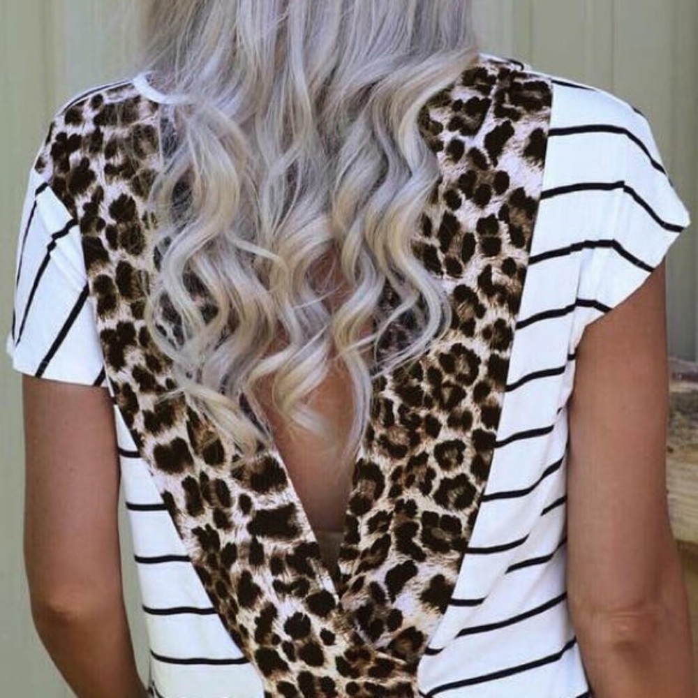 Striped Cheetah Top